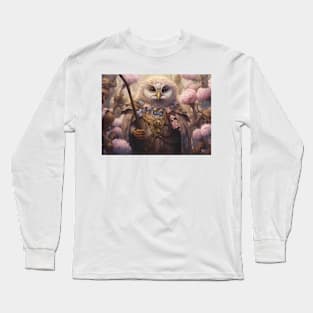 Vintage Owl Fantasy Art Long Sleeve T-Shirt